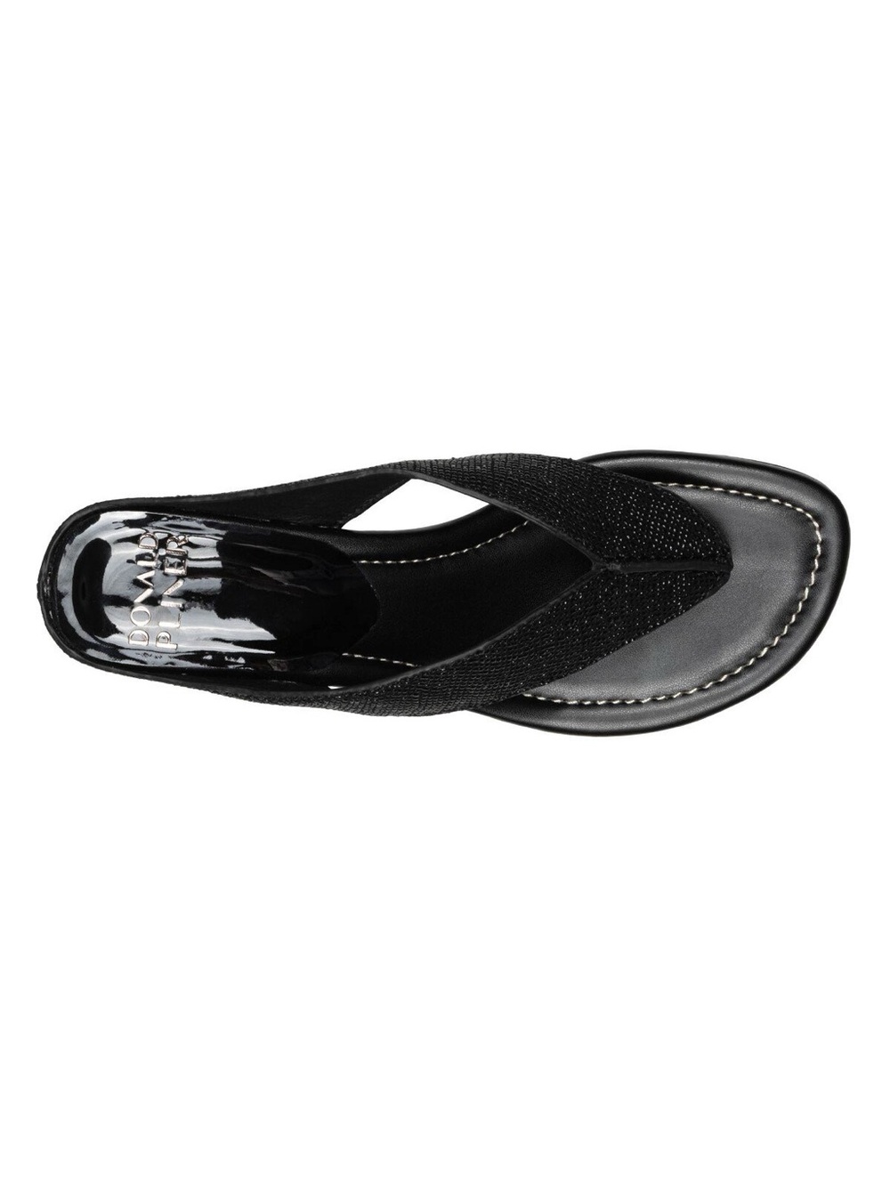 NWOT DONALD J. PLINER VYLETTE Wedge Thongs in Black 
Size 8